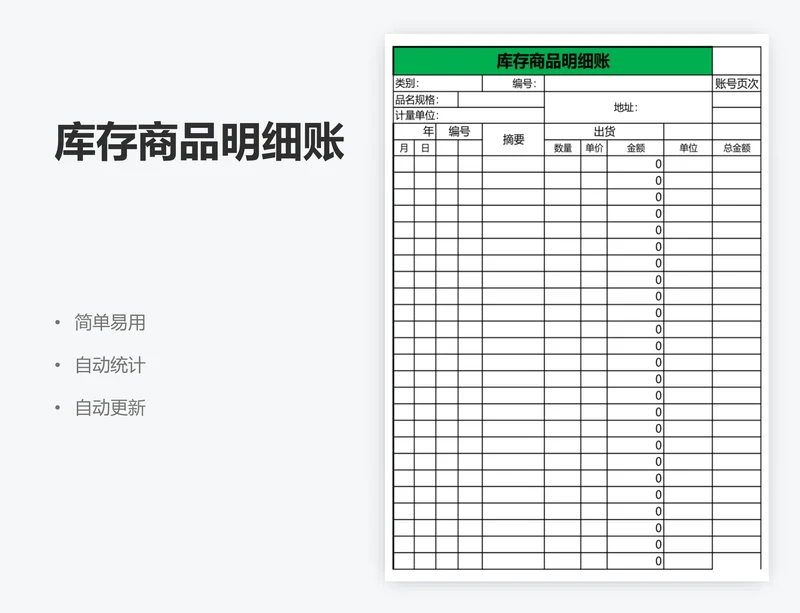 库存商品明细账