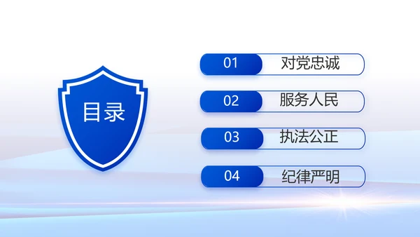 蓝色大气公安警察工作总结汇报动态PPT