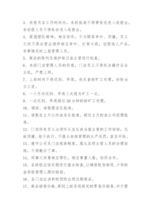 药房管理规章制度目录.docx