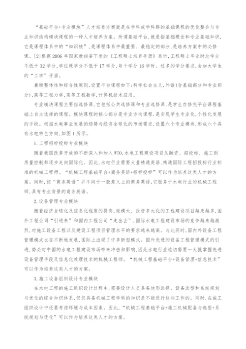 具有水电特色机械工程领域工程硕士培养方案.docx