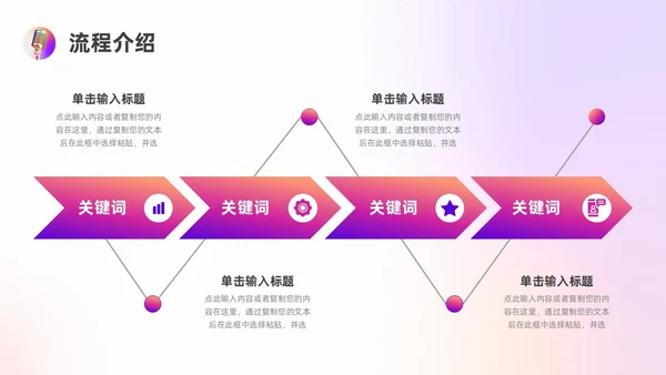 蓝色紫色渐变色弥散演讲比赛ppt模板