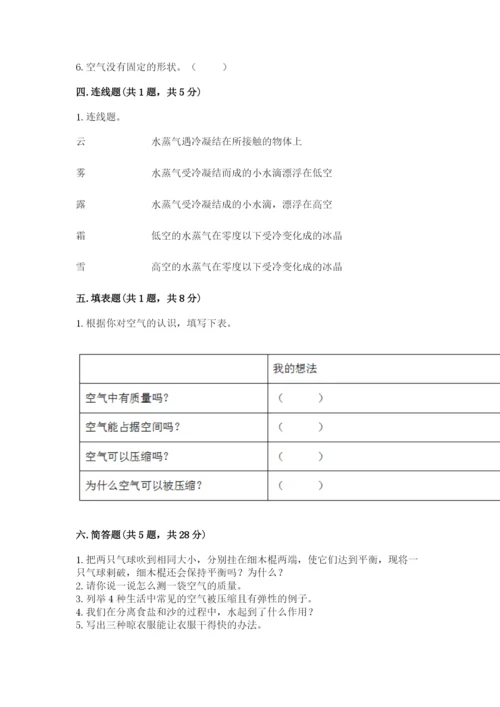 教科版小学三年级上册科学期末测试卷审定版.docx