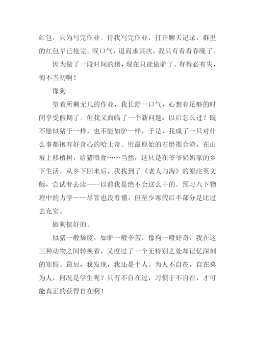 寒假琐事作文800字.docx