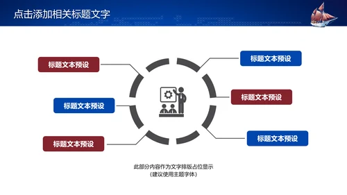 大气扬帆起航再创辉煌商务工作总结PPT模板