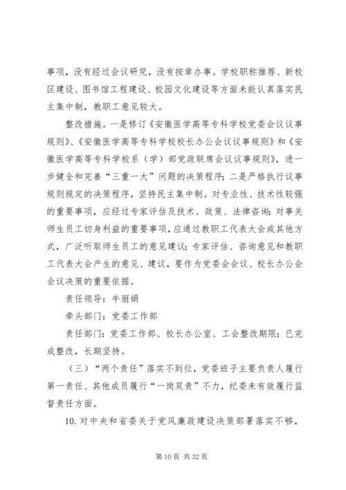 党的领导与思想政治建设方面问题.docx