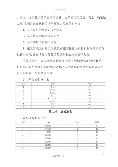 室内装饰施工方案培训资料.docx