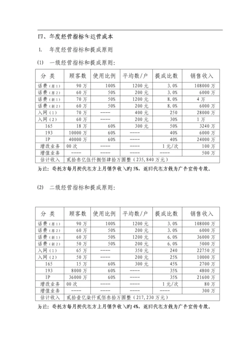 企业营销总代理实施专题方案.docx