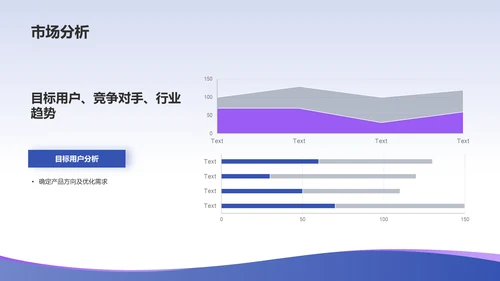 蓝色渐变设计汇报PPT模板