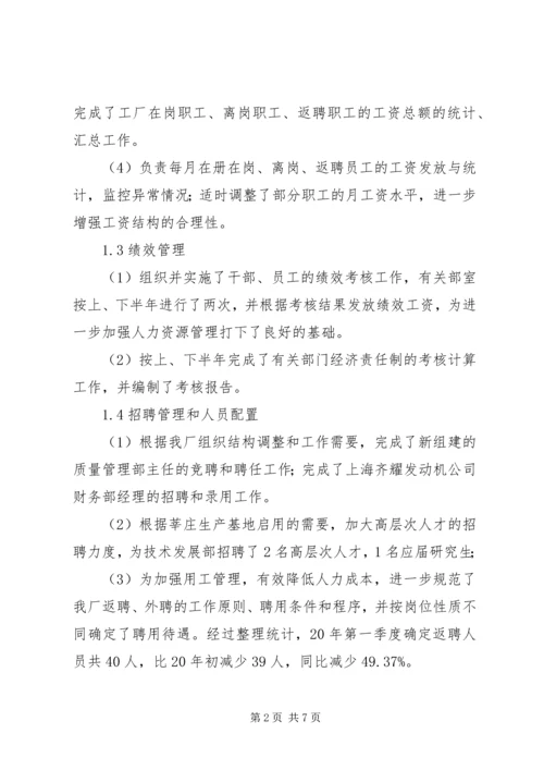 人力资源部负责人年度述职报告.docx