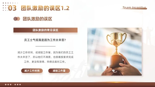 棕色大气商务励志如何做好团队激励企业管理工作总结PPT模板