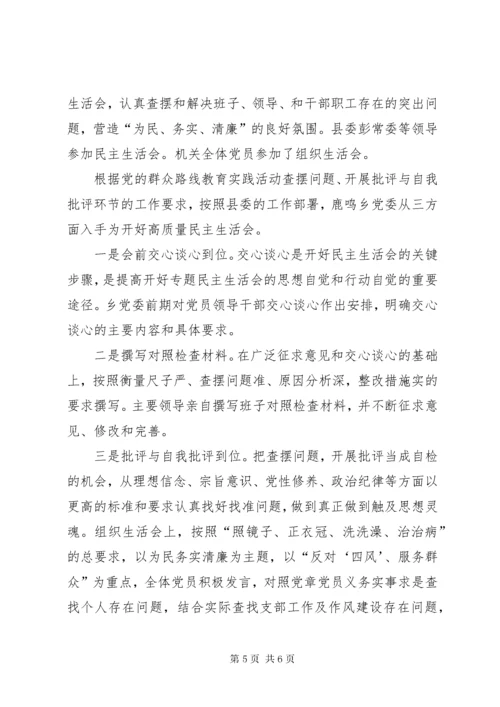 民主生活会简报 (2).docx