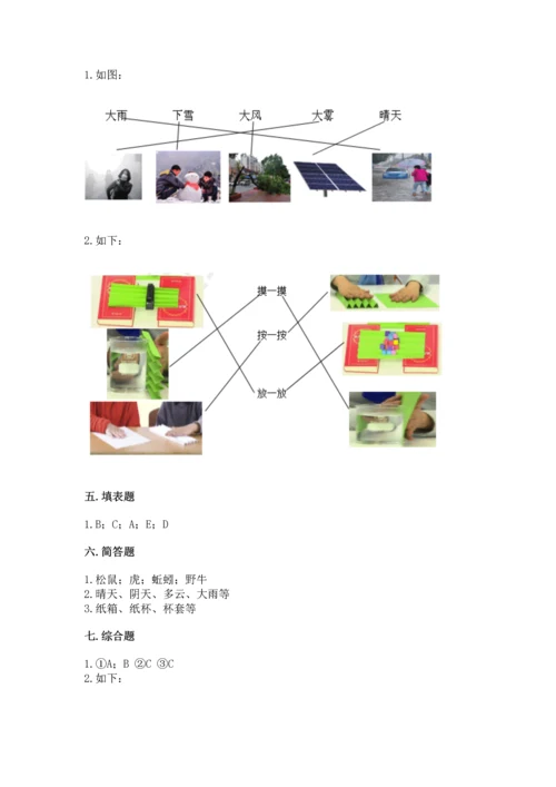 教科版二年级上册科学期末测试卷【轻巧夺冠】.docx