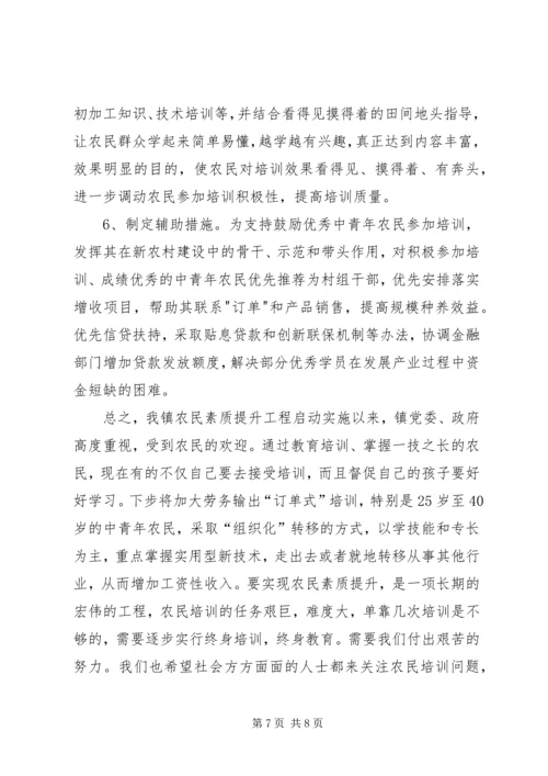 农民素质提升交流材料.docx