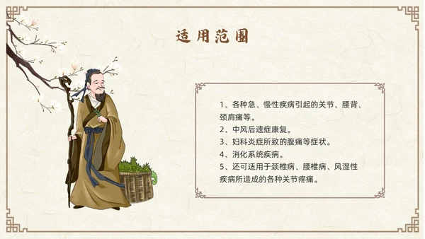 棕色古风中药涂药技术PPT模板宣传PPT动态PPT中医