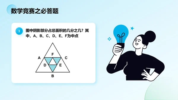 蓝色简约风大学生数学竞赛方案PPT模板