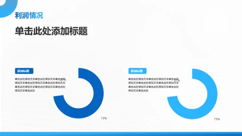 蓝色渐变风通用公司年度汇报PPT模板