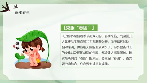 二十四节气之雨水节气课件通用PPT模板