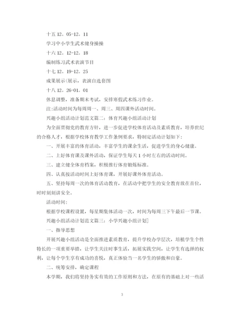 精编之兴趣小组活动计划范文3篇.docx