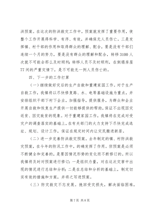 乡镇政府抗洪救灾事迹汇报材料.docx