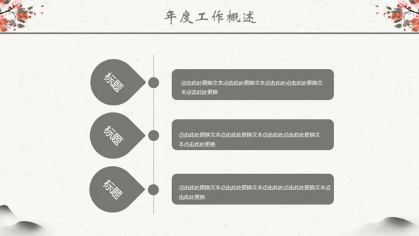 中国风年度总结工作计划汇报通用PPT模板