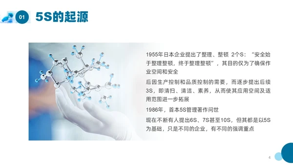 蓝色实拍实验室管理5SPPT课件