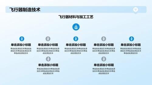 蓝色3D风航空航天类专业通用PPT模板