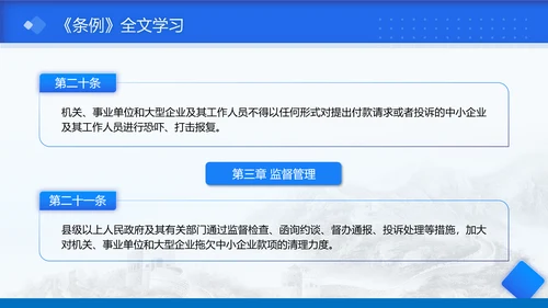 2025年保障中小企业款项支付条例全文学习PPT课件