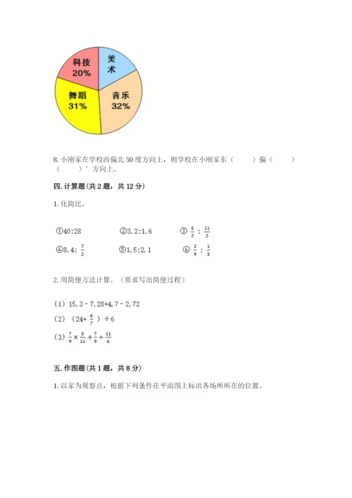 小学六年级数学上册期末考试卷及完整答案（全优）.docx
