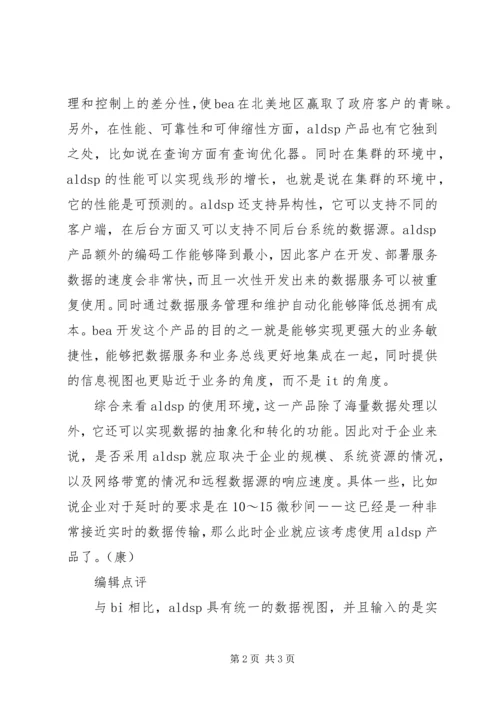 ＢＥＡ提供企业信息集成解决方案-企业信息服务平台解决方案.docx