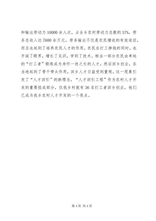 乡镇落实人才管理工作总结.docx