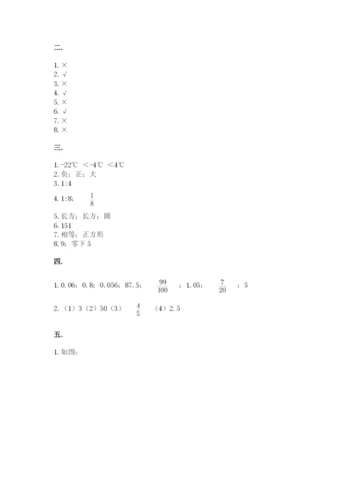 青岛版数学小升初模拟试卷一套.docx