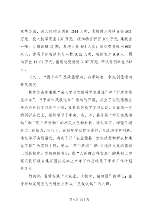 扶贫办上半年工作总结及下半年工作计划 (2).docx