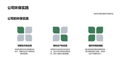 可持续农产品介绍PPT模板