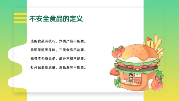 食品安全安知识讲解主题班会通用PPT模板
