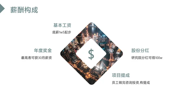 淡青简约商务金融行业校园招聘