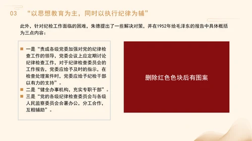 重温朱德加强党的纪律检查工作主题党课PPT