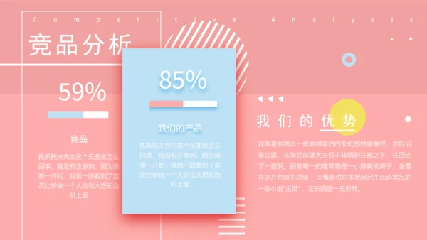 清新的马卡龙配合通用PPT演示文稿模版