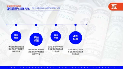 蓝色商务风企业管理培训PPT模板