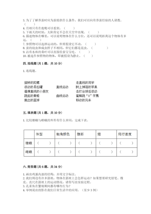 教科版小学科学三年级下册 期末测试卷附答案【夺分金卷】.docx