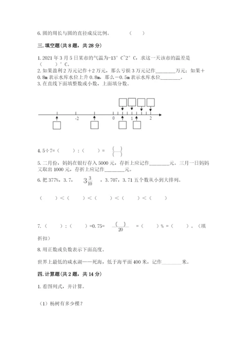孝南区六年级下册数学期末测试卷及一套参考答案.docx