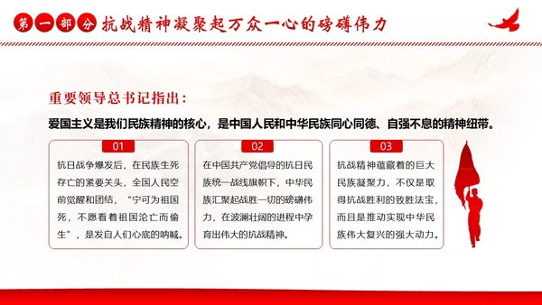 抗战精神纪念抗战胜利78周年党建PPT课件抗战胜利纪念日