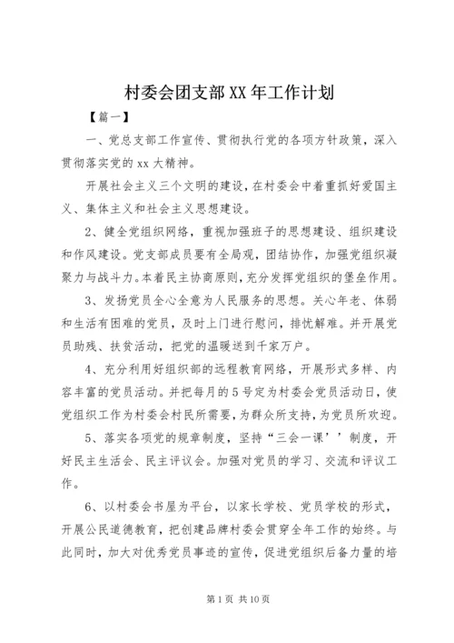 村委会团支部XX年工作计划.docx