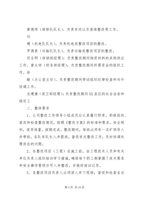 赶场路煤矿隐患整改方案 (3).docx