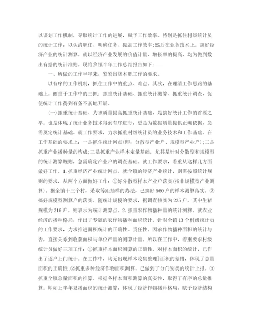 精编之乡镇统计个人工作总结范文三篇.docx