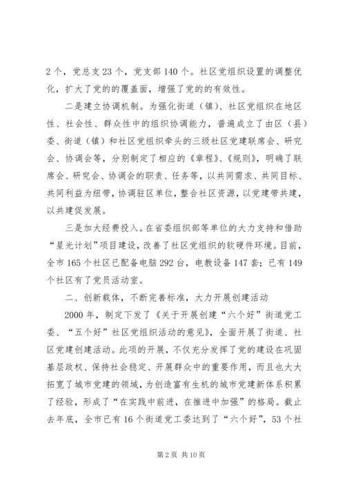 社区党建工作经验汇报材料 (2).docx