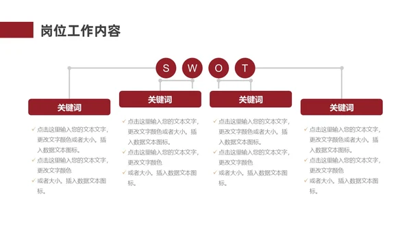 红色金色大气风内部竞聘PPT模板