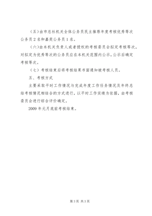 供销公务员考核意见.docx