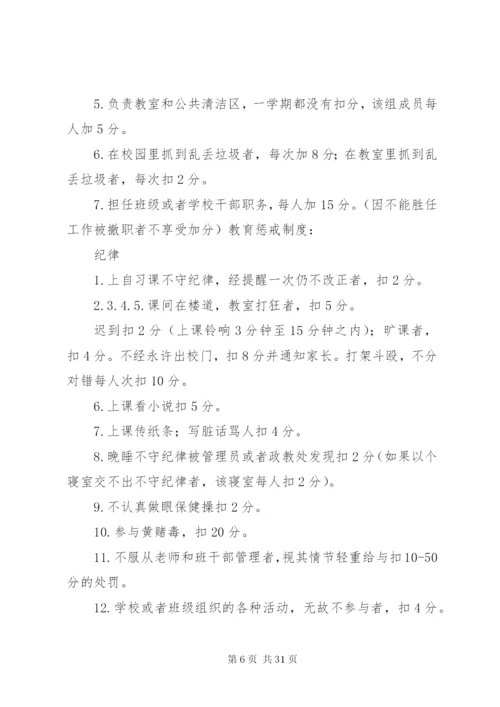 学风、班风管理制度细则.docx