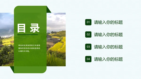 振兴乡村方案PPT模板