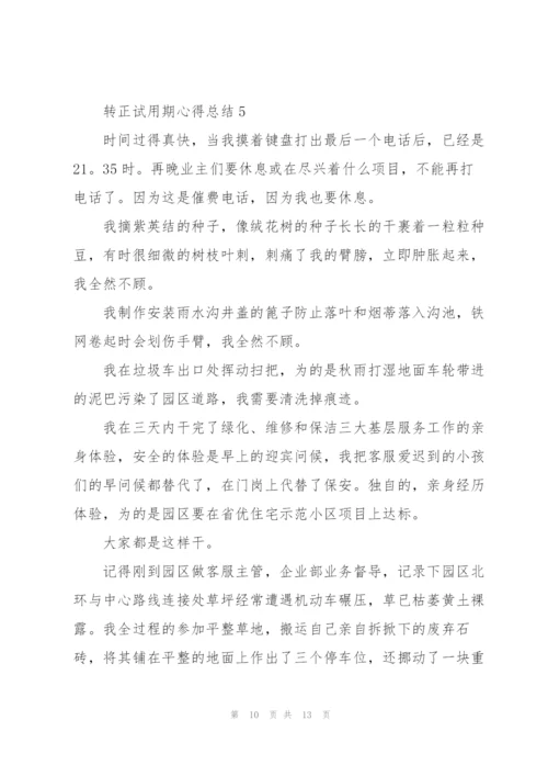 转正试用期心得总结5篇.docx